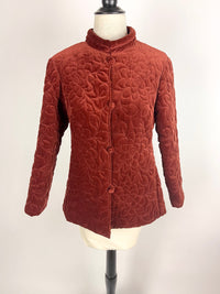 Vintage Quilted Velvet Jacket