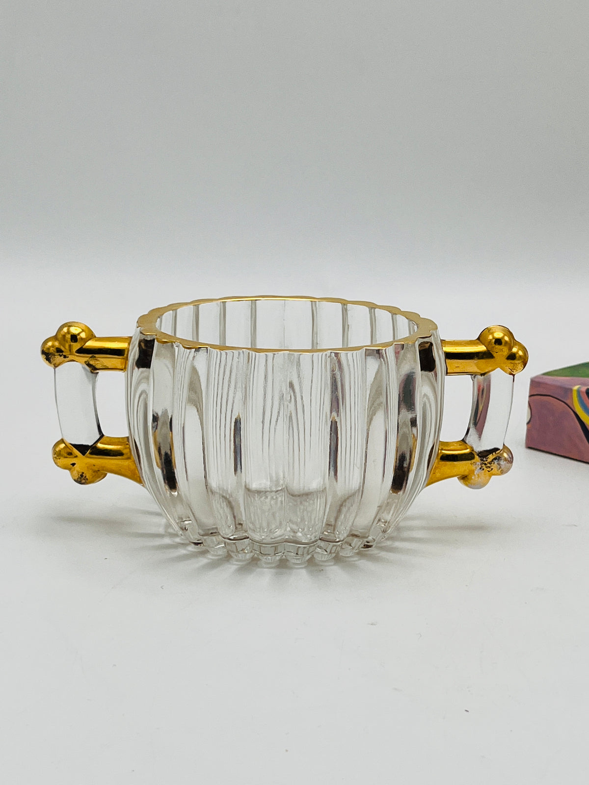 Vintage 22k Gold Plated Cream & Sugar Set