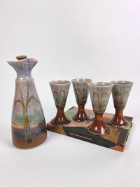 Vintage Studio Pottery Carafe & Cups