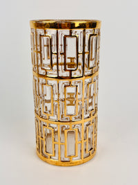 Vintage Hollywood Regency Shoji Trellis Tumblers