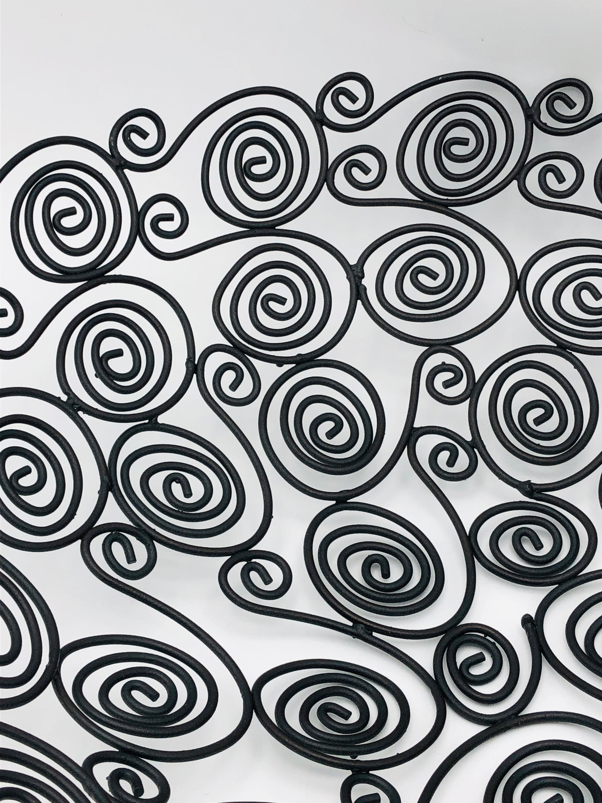 Postmodern Metal Spiral Bowl