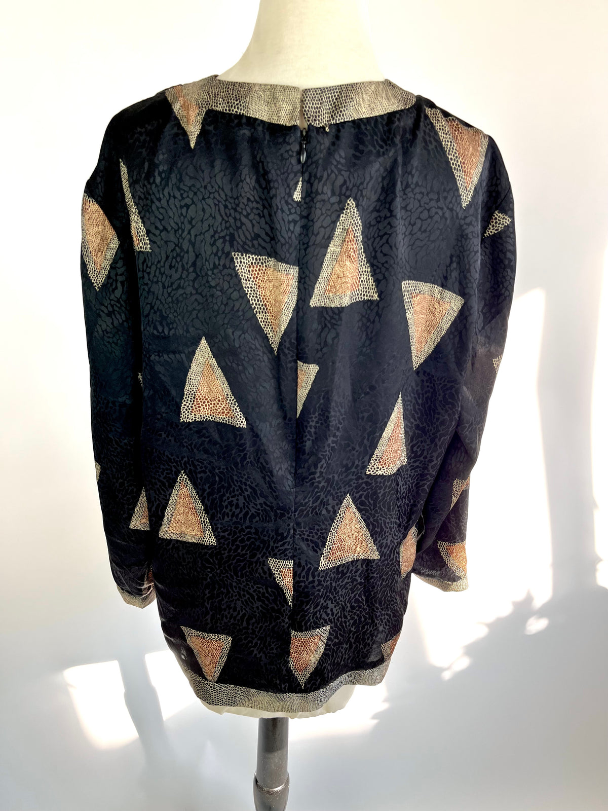 Vintage Printed Blouse by Caron