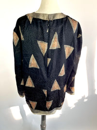 Vintage Printed Blouse by Caron