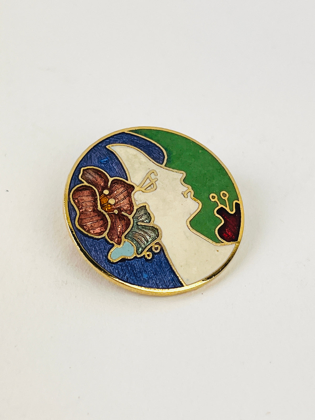 60s Vintage Lady Brooch
