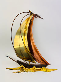 Vintage 2pc Sailboat Wall Art