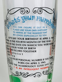 1960s Numerology Cocktail Shaker
