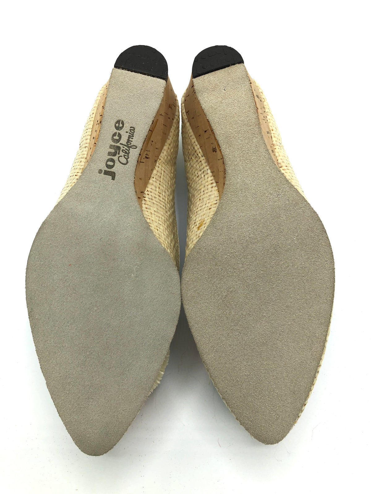Vintage Woven Raffia Pompom Shoes
