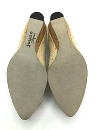 Vintage Woven Raffia Pompom Shoes