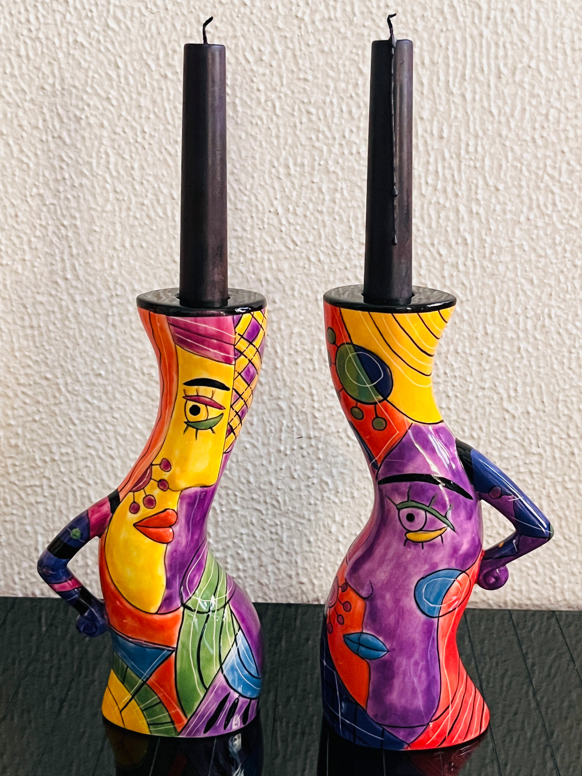 Postmodern Pitcher & Candle Holder Set