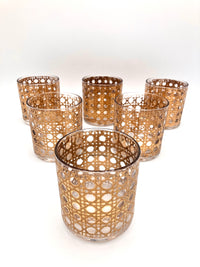 Vintage 22k Gold-Plated Culver Cane Glasses