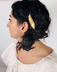 Vintage Hair Brooch - Leaf