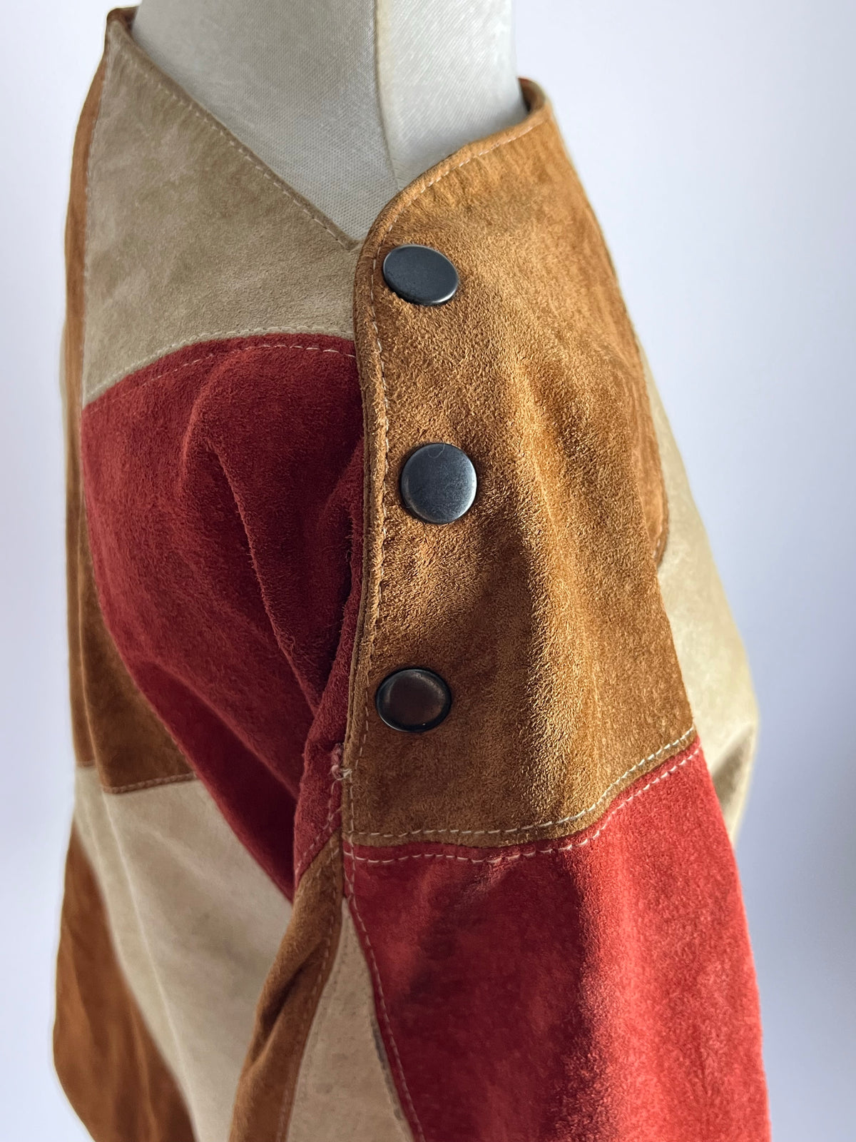 Genuine Suede Patchwork Shirt
