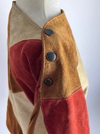 Genuine Suede Patchwork Shirt