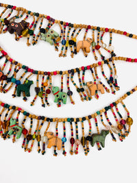 Vintage Carved Wood Animal Necklace