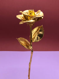 Vintage 24k Gold Plated Rose