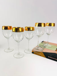 Vintage 22k Gold Plated Stemware