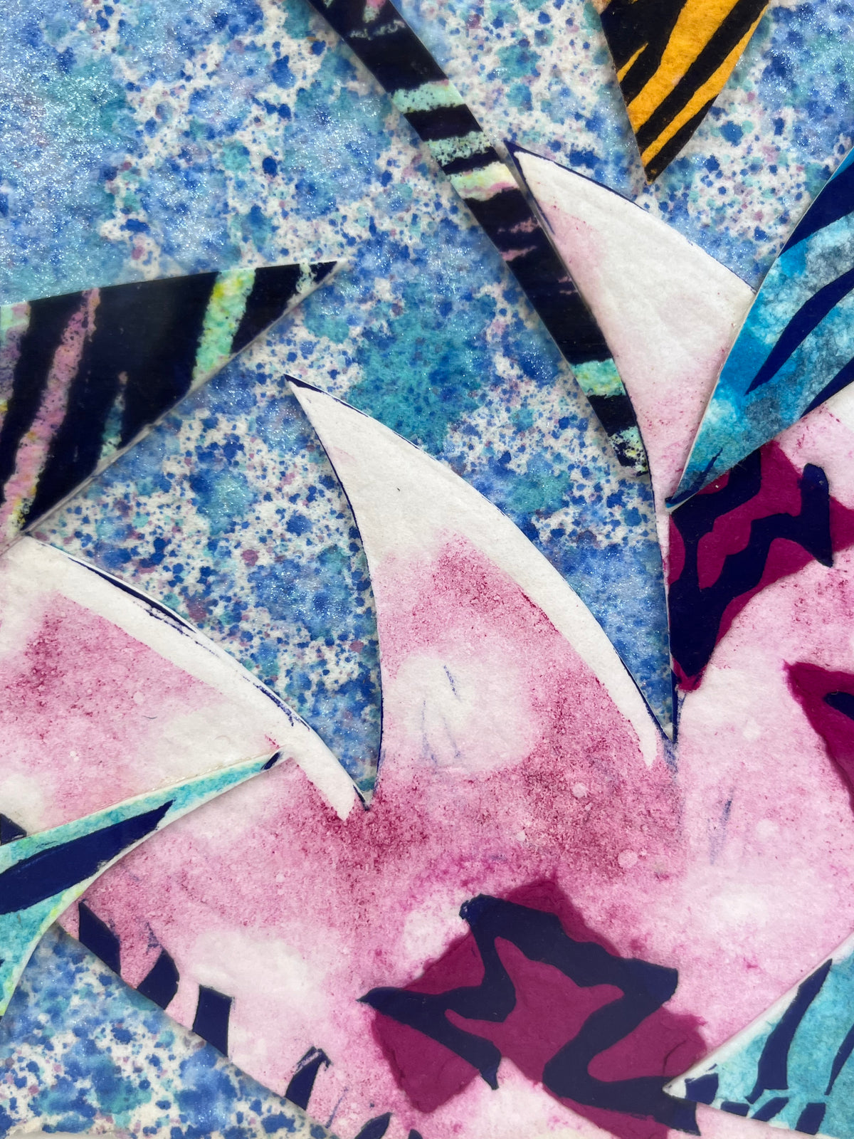 Vintage 90s Mixed Media Art by Kathryn Maxwell