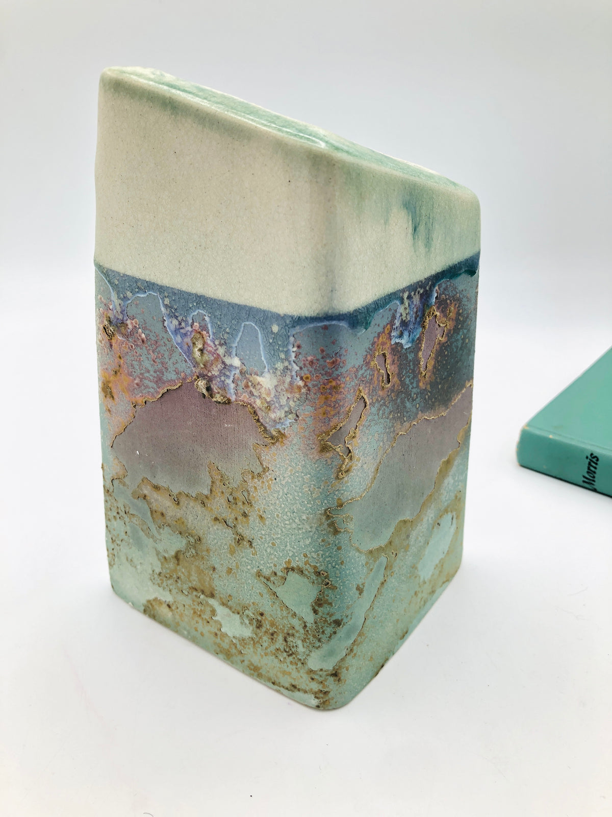 Vintage Tony Evans Raku Vase