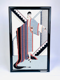 Vintage Needlepoint of Erté’s “Michelle”
