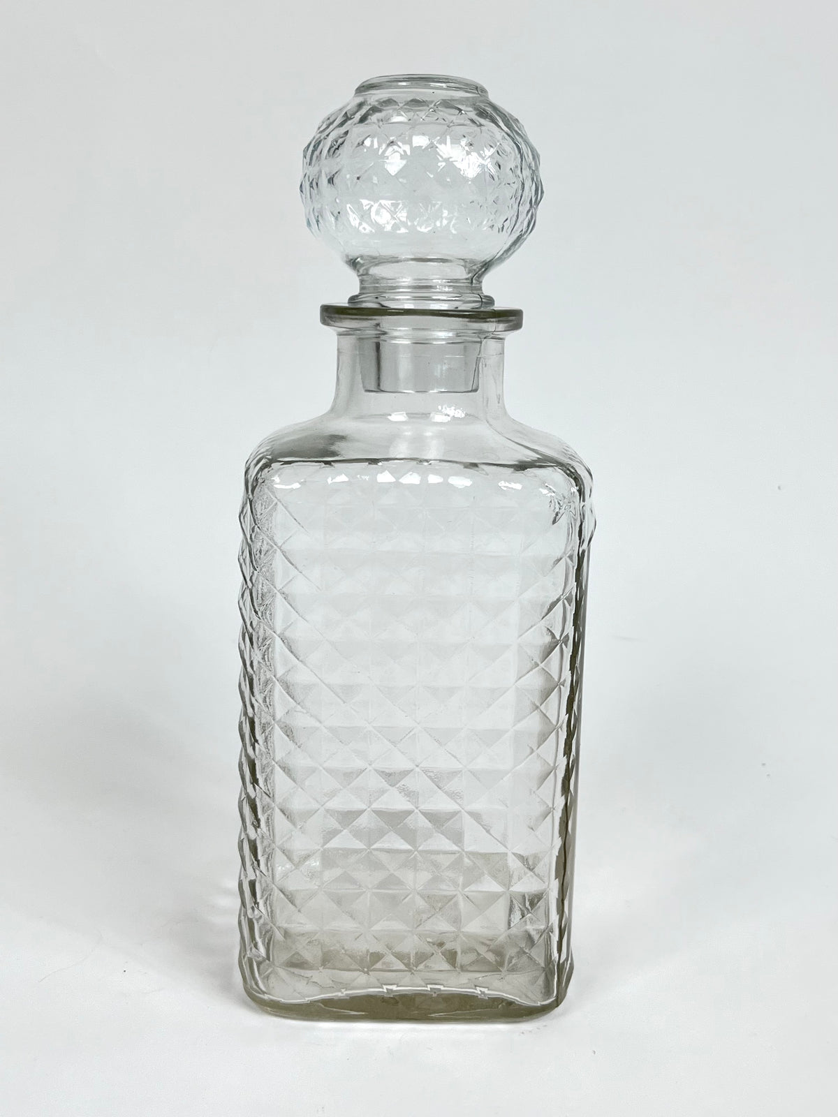 Vintage Pressed Glass Decanter