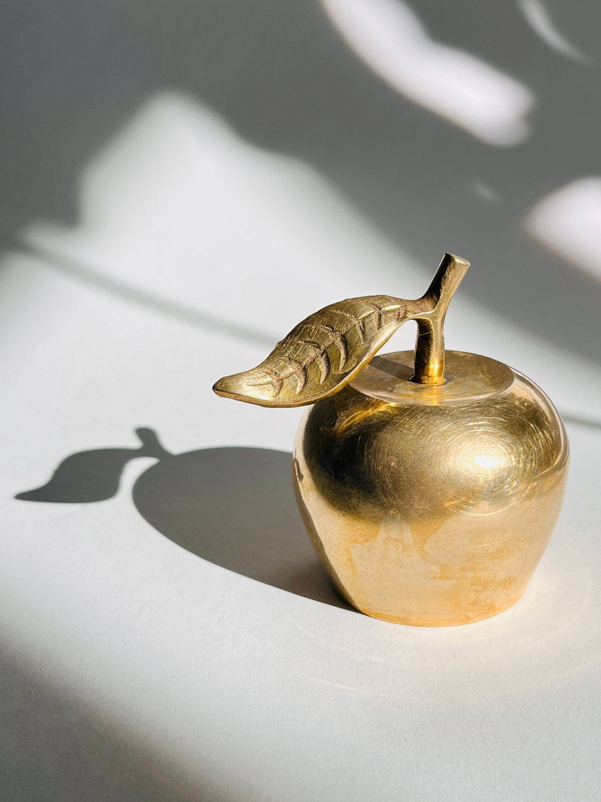 Vintage Brass Apple Bell