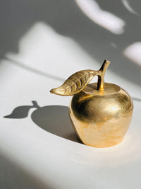 Vintage Brass Apple Bell
