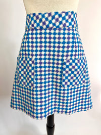 60s Checkerboard Mini Skirt