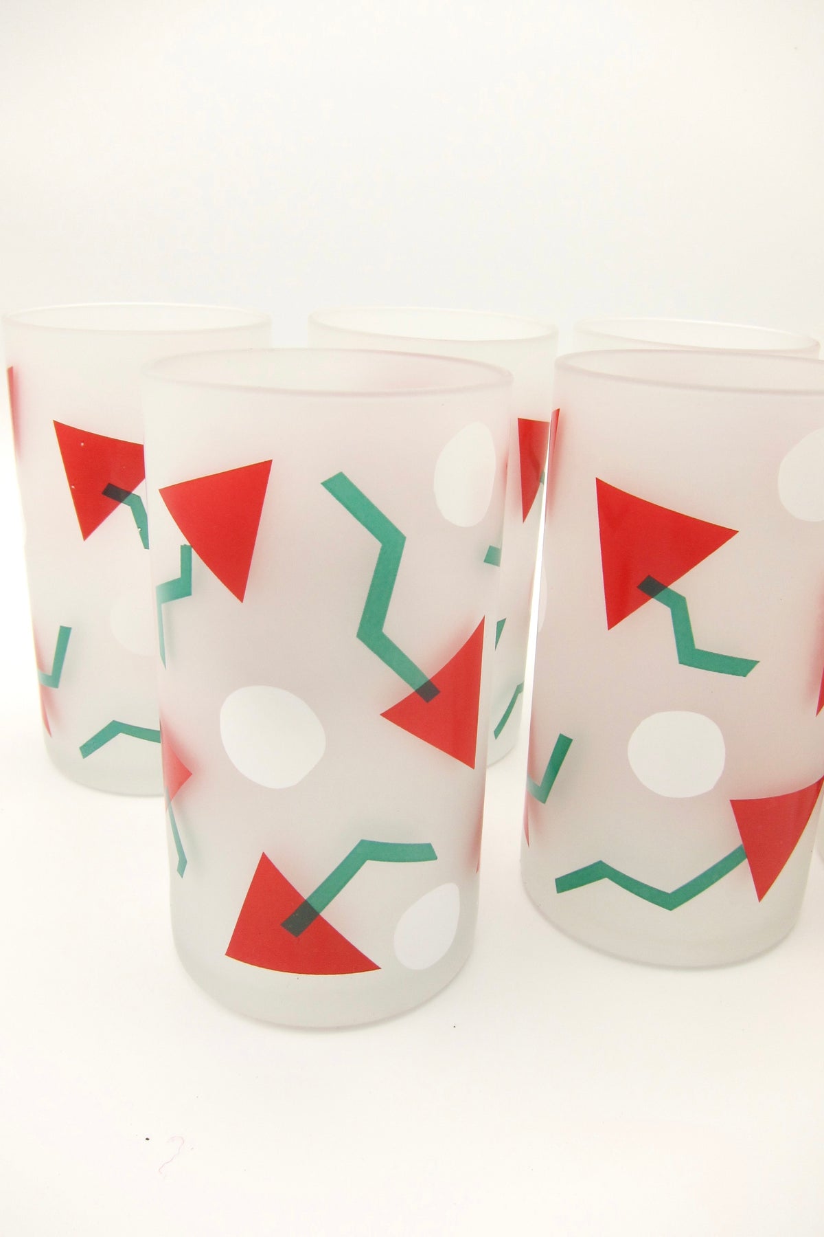 Vintage Postmodern Memphis Era Tumblers