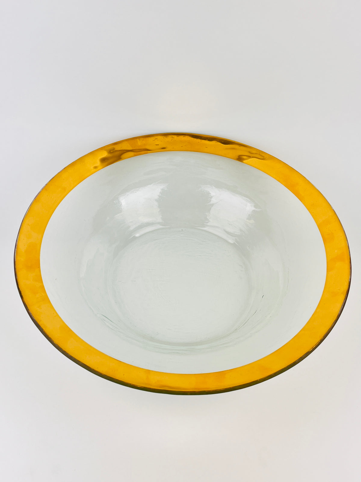 Handmade 24k Gold Plated Annieglass Bowl, 1985