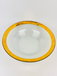 Handmade 24k Gold Plated Annieglass Bowl, 1985