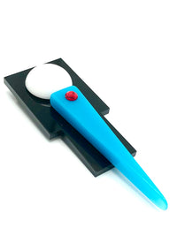 Vintage Postmodern Brooch, Signed