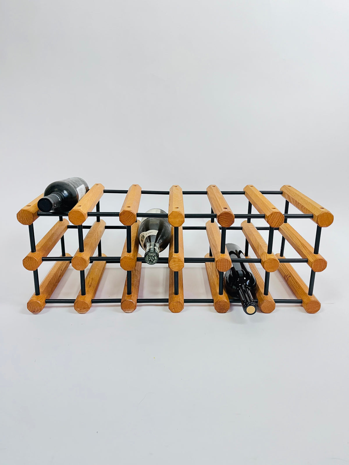 Vintage MCM Modular Wood Wine Rack