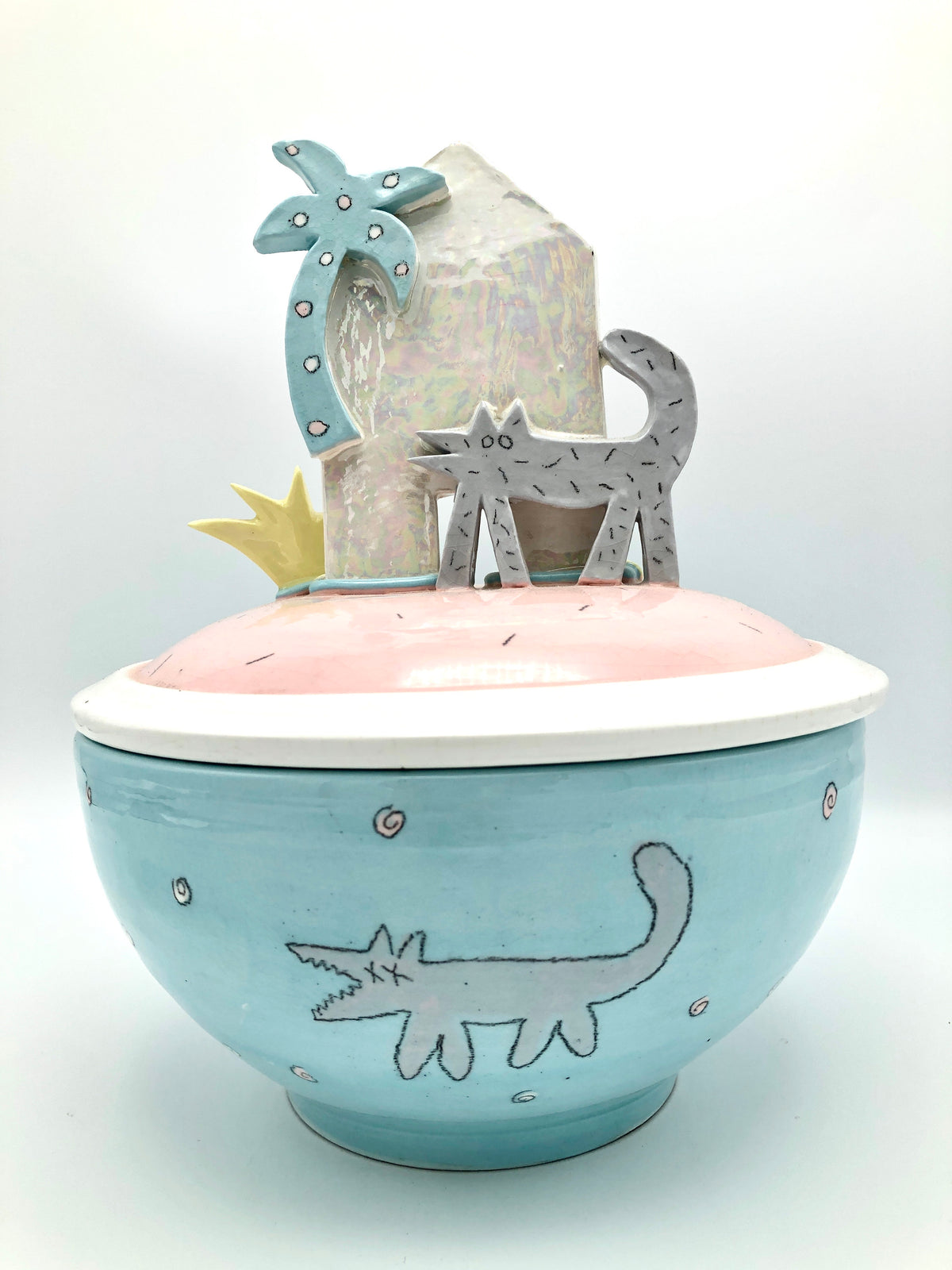 Vintage Memphis-Style Postmodern Vessel