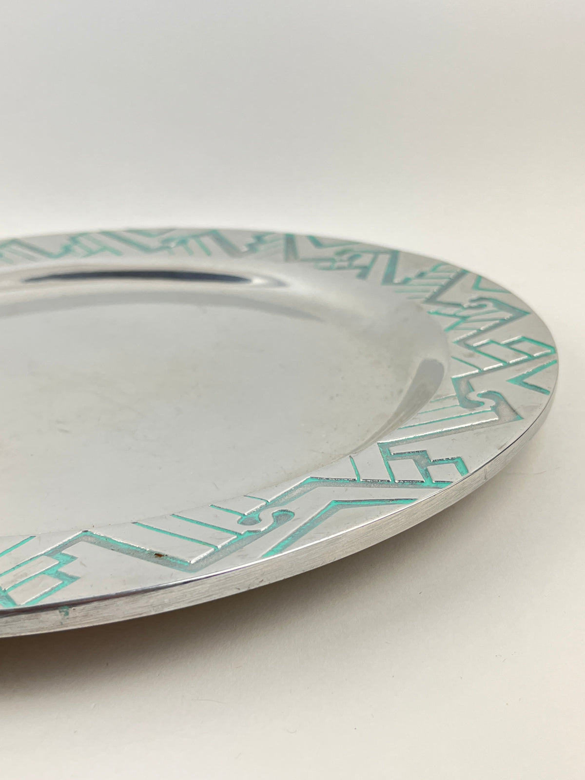 Postmodern Pewter Platter