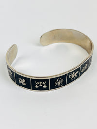 Vintage Zodiac Cuff Bracelet