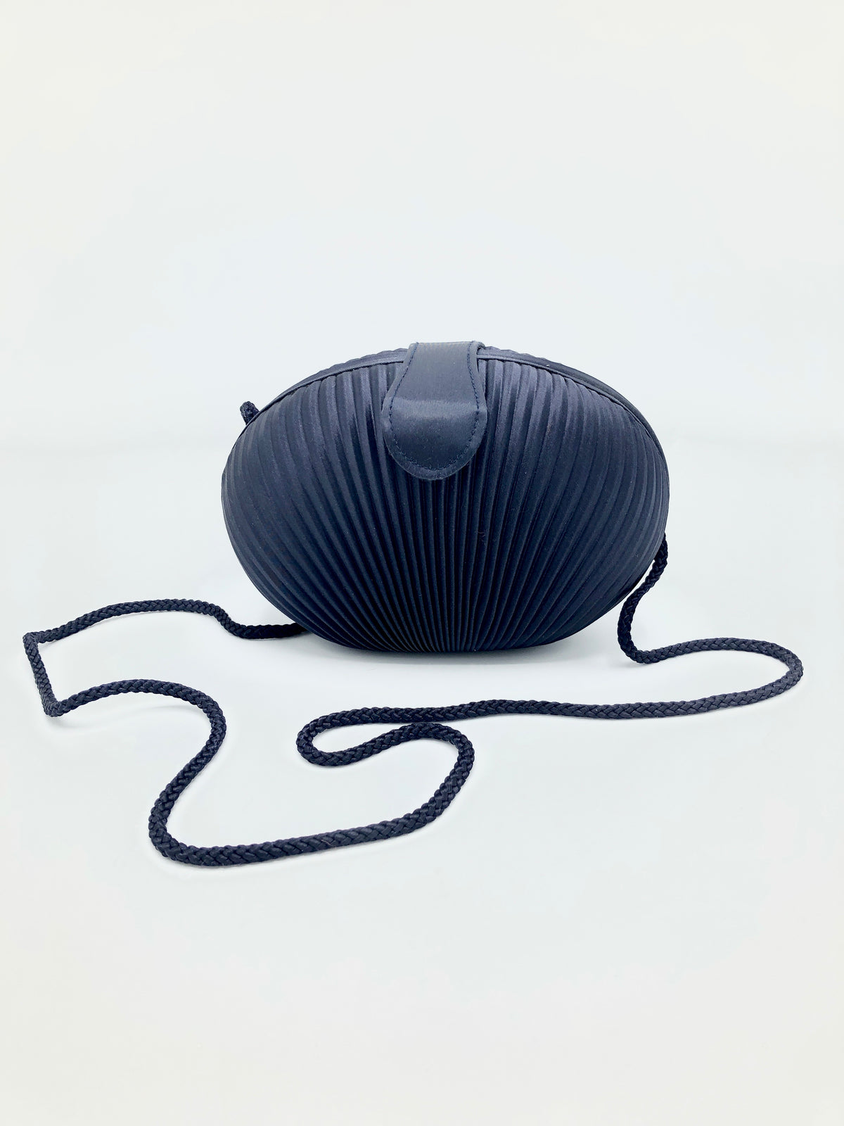 Vintage Satin Clamshell Purse