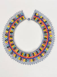 Vintage African Beaded Collar Necklace