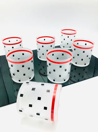 Vintage 90s Postmodern Rocks Glasses