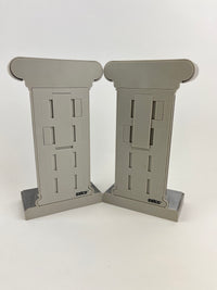 90s Postmodern Column Bookends with Secret Storage