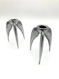 Vintage Aluminum Candle Sticks