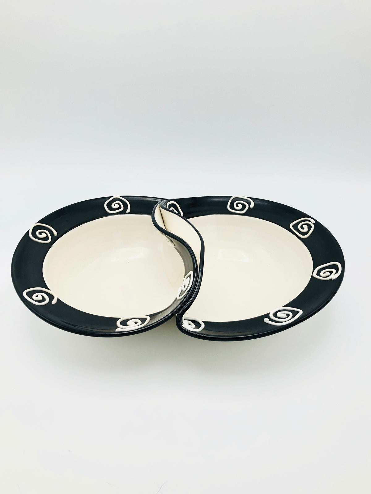 Postmodern Studio Pottery Spiral Bowl