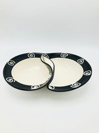 Postmodern Studio Pottery Spiral Bowl