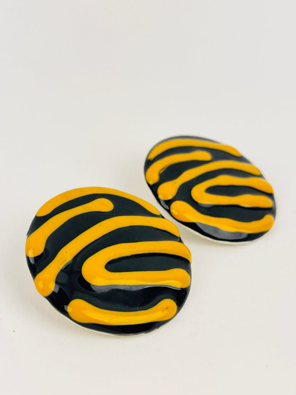 Vintage Enameled Earrings