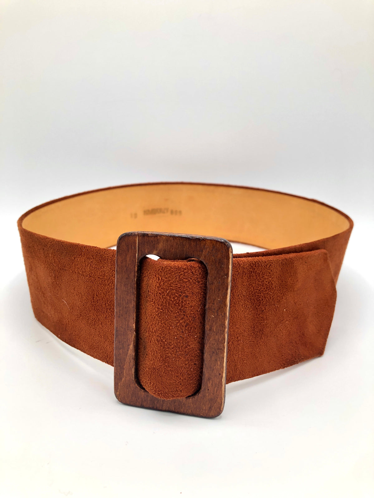 Vintage Tobacco Suede Belt