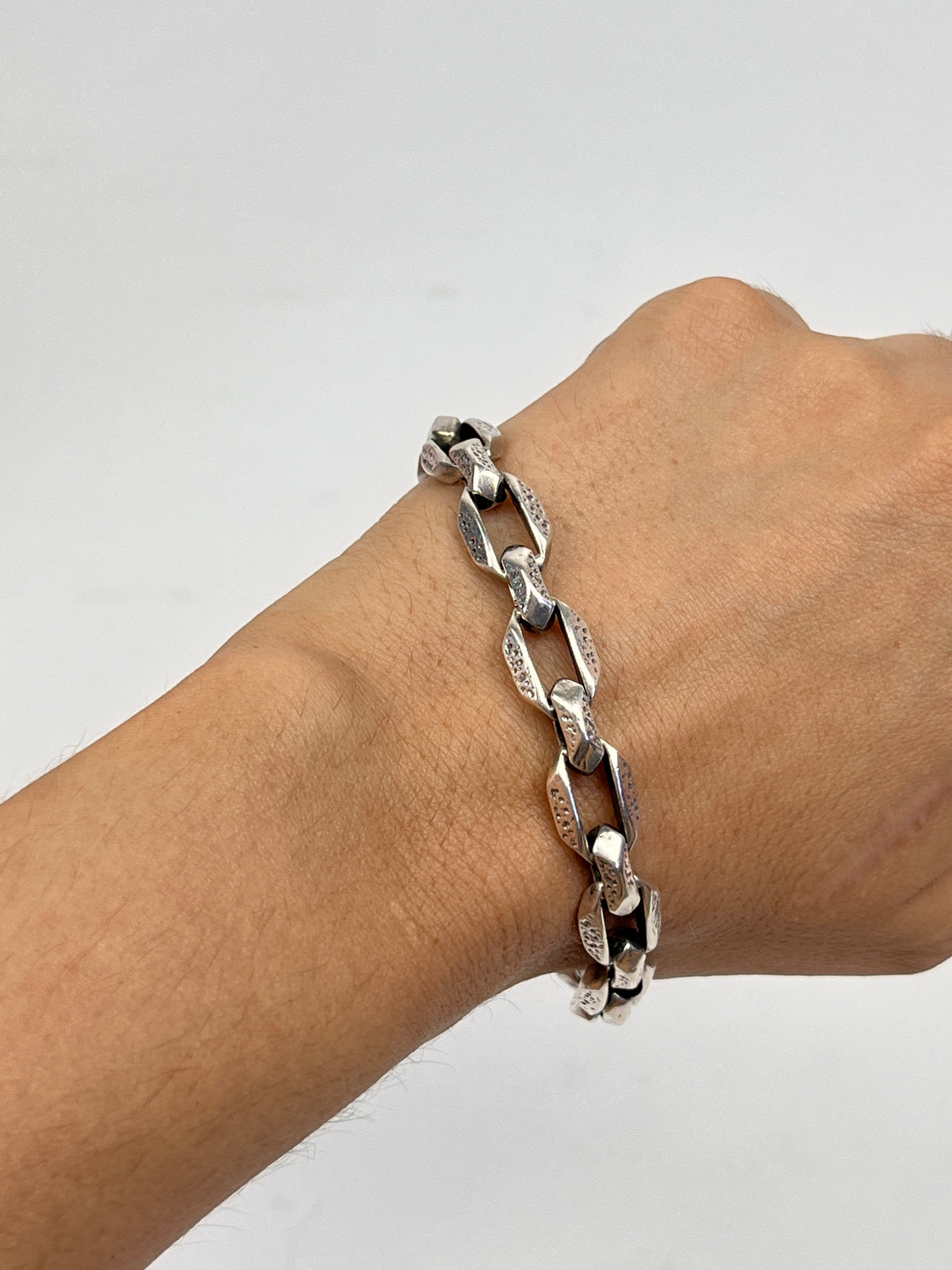 Sterling Modernist Link Bracelet