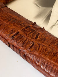 Rare 1930s Genuine Crocodile Skin Picture Frame
