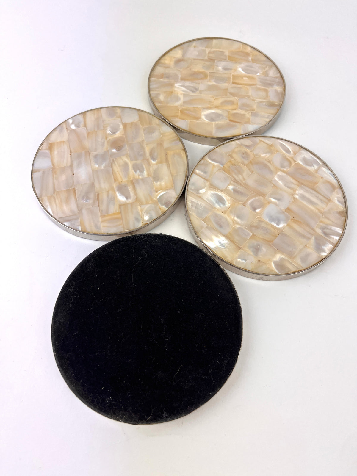Vintage Mother of Pearl Coasters