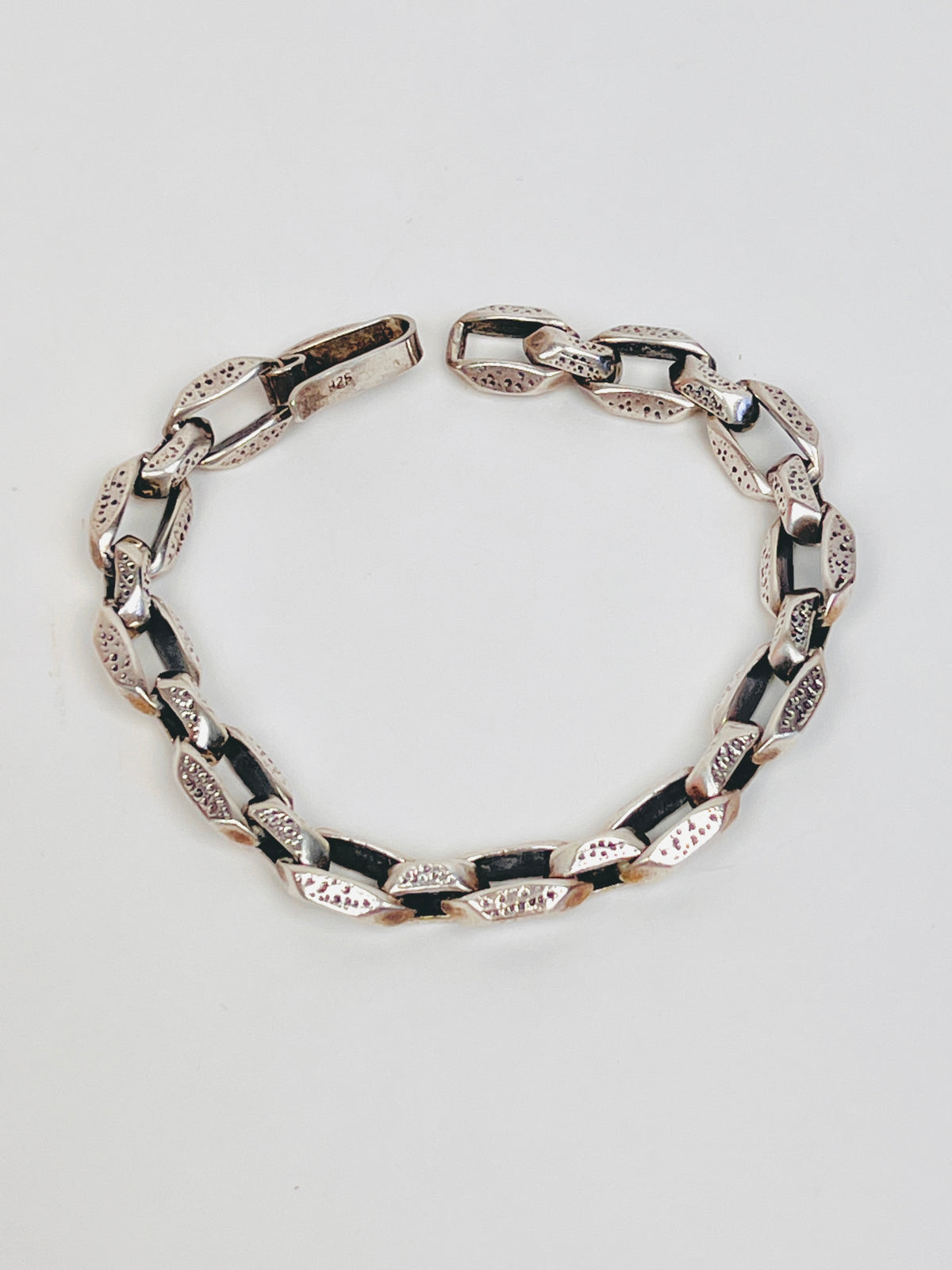Sterling Modernist Link Bracelet