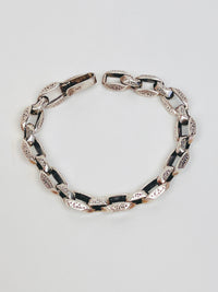 Sterling Modernist Link Bracelet
