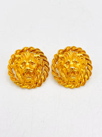 Vintage Lion Head Earrings